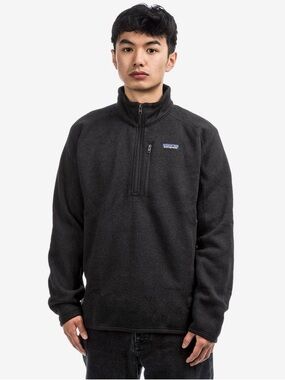 Patagonia Black Quarter-Zip Fleece Pullover